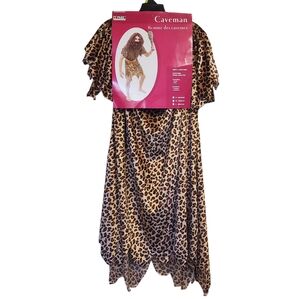 Leopard Print Caveman Costume Halloween